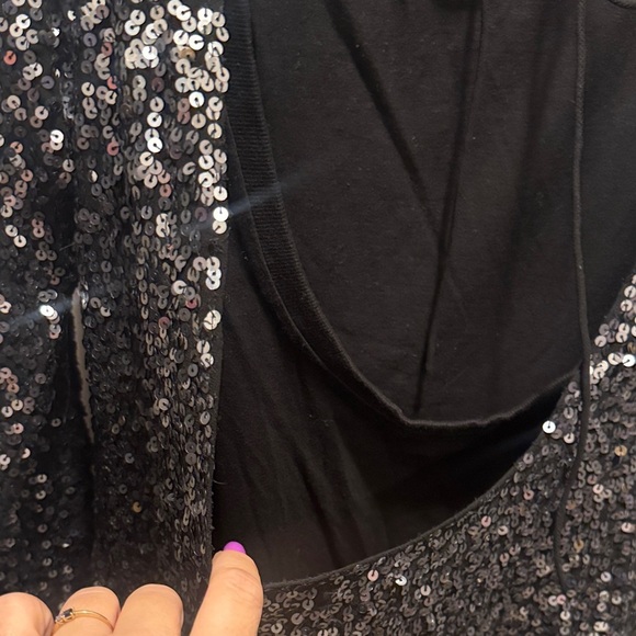 🆕Free People Long Sleeve Sequin Backless Dress. L. NWOT!💥 - Picture 6 of 7